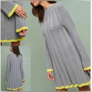 ANTHROPOLOGIE Arseneau Long Sleeve Sweater Dress Wool/Alpaca size M NWT